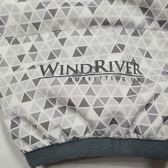 Wind River Jacket Women's Medium Front Zippe Pocket Geometrical Light Puffer - Picture 5 of 10